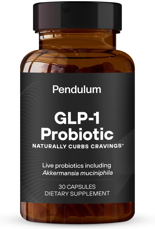 Pendulum GLP-1 Probiotic – Supports Appetite Control and Craving Management, Naturally | Improves Regularity & Gut Health with Akkermansia & Other Strains (30 Capsules) - NutriGlobal