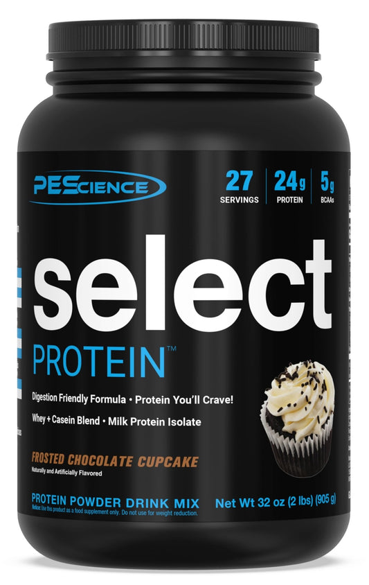 PEScience Select Low Carb Protein Powder, Chocolate Cupcake, 27 Serving, Keto - NutriGlobal