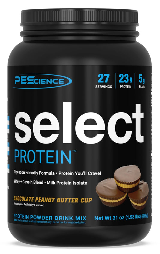 PEScience Select Low Carb Protein Powder, Chocolate Peanut Butter Cup, 27 Serving - NutriGlobal