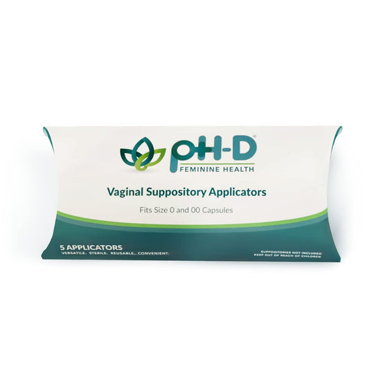 pH-D Feminine Health - Vaginal Suppository Applicators, Ideal for Boric Acid Suppositories, Reusable, Fits Most Vaginal Suppositories, Made in The USA - 5 Count… - NutriGlobal