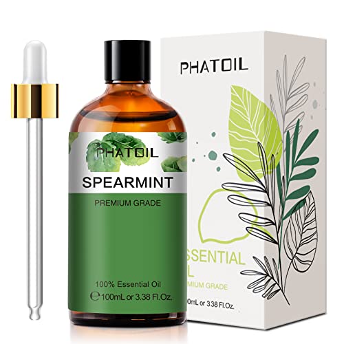 PHATOIL Spearmint Essential Oil 100ML, Pure Premium Grade Spearmint Essential Oils - NutriGlobal