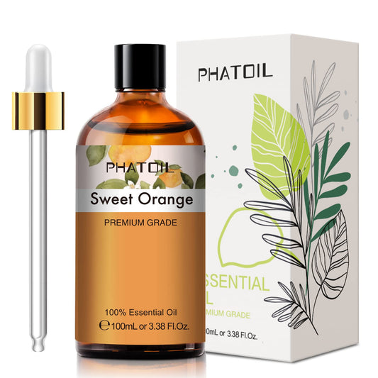 PHATOIL Sweet Orange Essential Oil 100ML, Pure Premium Grade Sweet Orange Essential - NutriGlobal