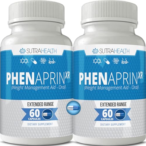 PhenAprin XR Maximum Strength Appetite Suppressant Diet Pills - 2-Pack, Metabolism Boosting - NutriGlobal