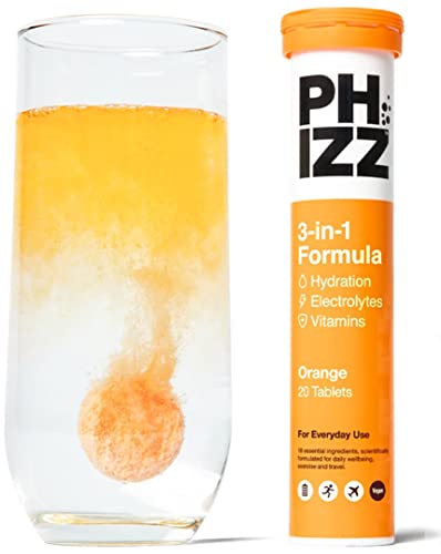 Phizz Electrolytes, Multivitamin & Hydration Tablets - 20 Effervescent Rehydration Electroly - NutriGlobal