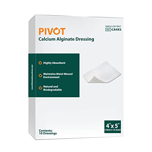 Pivot Calcium Alginate Wound Dressing – All-Natural First Aid | 4x5 Dressin - NutriGlobal