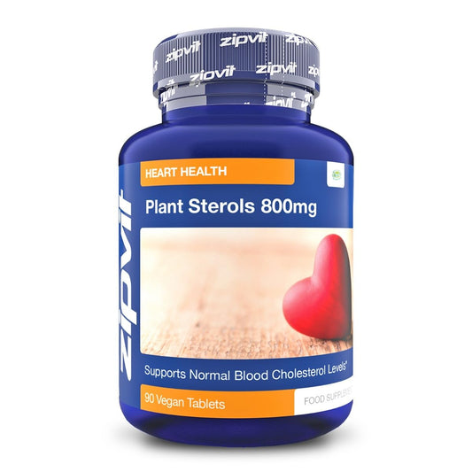 Plant Sterols High Strength 800mg, 90 Vegan Tablets, Supports and Helps Lower - NutriGlobal
