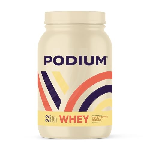 Podium Nutrition, Whey Protein Powder, Peanut Butter Crunch, 22 Servings, 27g of Whey - NutriGlobal