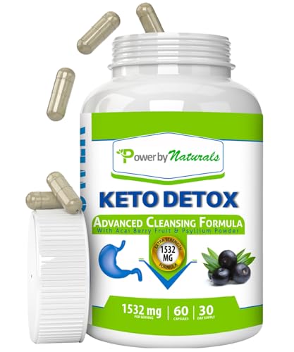 Power By Naturals Keto Colon Cleanser & Detox - Rapid Weight Loss Pills, Gut Health - NutriGlobal