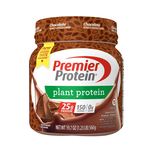 Premier Protein Powder Plant Protein, Chocolate, 25g Plant-Based Protein, 0g Sugar - NutriGlobal