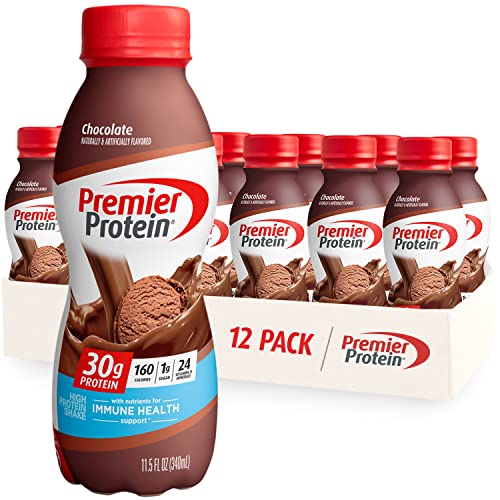 Premier Protein Shake, Chocolate, 30g Protein 1g Sugar 24 Vitamins Minerals Nutrients - NutriGlobal