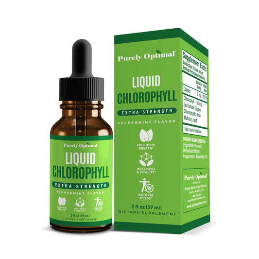 Premium Chlorophyll Liquid Drops - 100% Natural & Gluten Free Liquid Chlorophyll - NutriGlobal