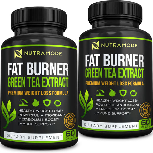 Premium Green Tea Extract Fat Burner Supplement EGCG-Natural Appetite Suppressant - NutriGlobal