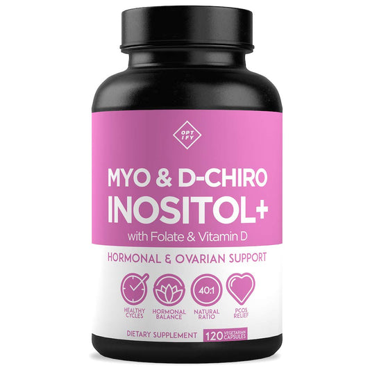 Premium Inositol Supplement - Myo-Inositol and D-Chiro Inositol Plus Folate and Vitamin - NutriGlobal