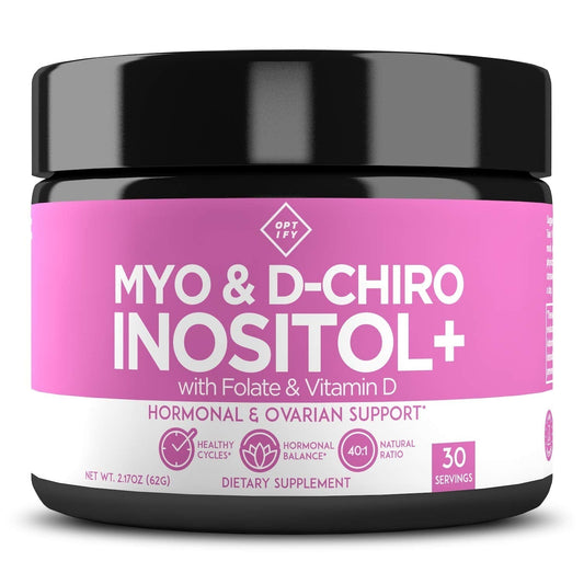 Premium Inositol Supplement - Myo-Inositol and D-Chiro Inositol Powder Plus Folate - NutriGlobal