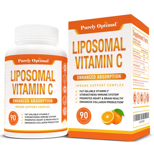 Premium Liposomal Vitamin C Supplement - High Absorption, Fat Soluble Ascorbic Acid - NutriGlobal