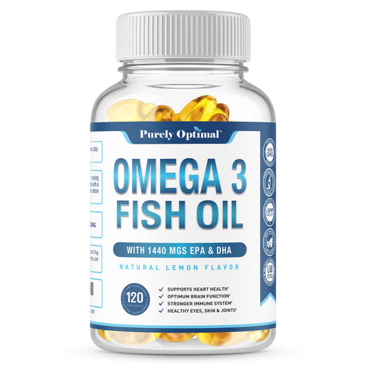 Premium Omega 3 Fish Oil Supplement 2400mg - Burpless Fish Oil Omega3 Softgels - NutriGlobal