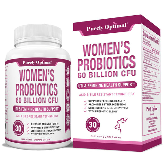 Premium Probiotics for Women - 60 Billion CFU, Dr. Formulated Prebiotics & Probiotics - NutriGlobal