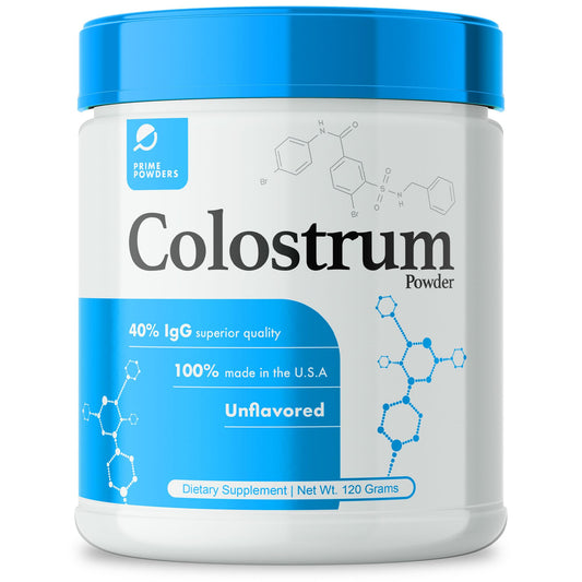 Prime Powders Colostrum Over 40% IgG, Grass Fed, Gut Health, Bloating Immunity Skin - NutriGlobal