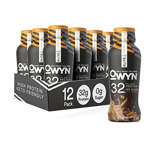 Pro Elite Vegan Plant-Based High Protein Keto Shake, No Nut Butter Cup, Zero Sugar - NutriGlobal