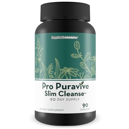 Pro Puravive Slim Cleanse - 90 Day Supply - Our Best Gentle Full Body Detox Cleanse - NutriGlobal