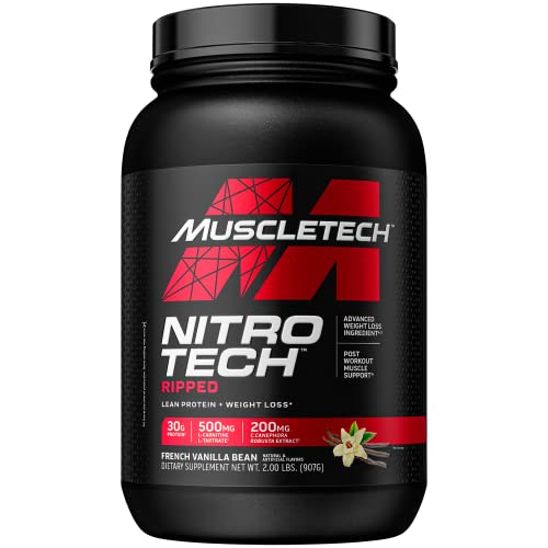 Protein Powder for Weight Loss - MuscleTech Nitro-Tech Ripped - Whey Protein Powder - NutriGlobal