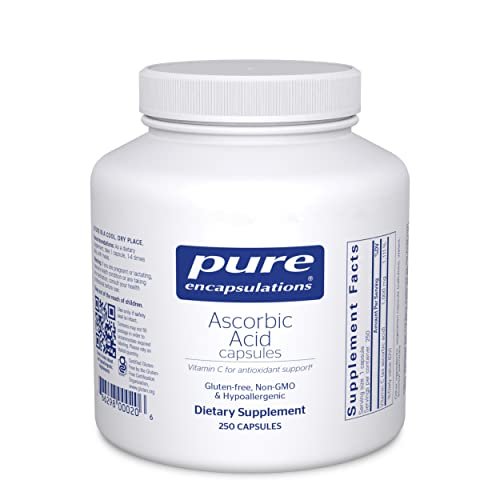 Pure Encapsulations Ascorbic Acid Capsules | Vitamin C Supplement - NutriGlobal