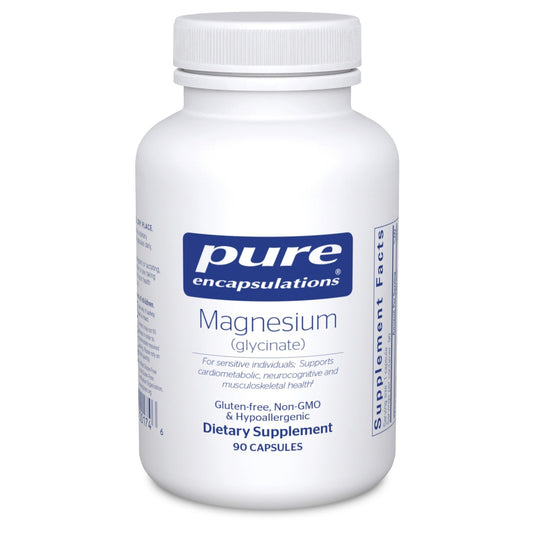 Pure Encapsulations Magnesium (Glycinate) - Supplement to Support Stress Relief, Sleep, Heart Health, Nerves, Muscles, and Metabolism - NutriGlobal