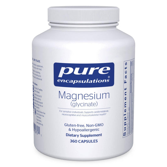 Pure Encapsulations Magnesium (Glycinate) - Supplement to Support Stress Relief, Sleep, Heart Health, Nerves, Muscles, and Metabolism - NutriGlobal