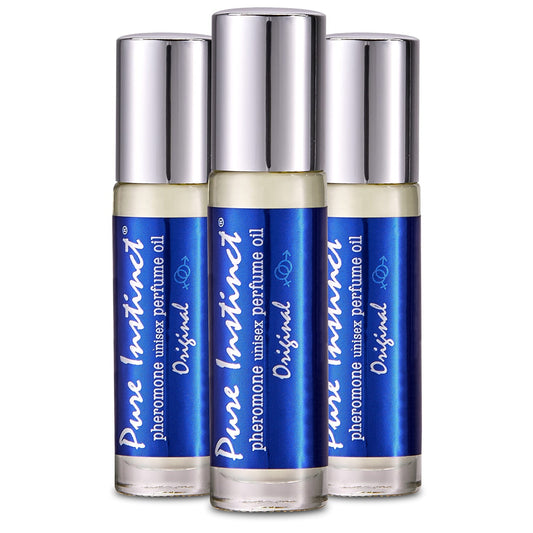 Pure Instinct Roll-On (3-Pack) - The Original Pheromone Infused Essential Oil Perfume - NutriGlobal