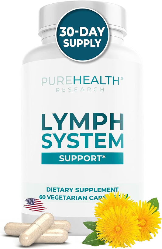 PUREHEALTH RESEARCH Lymph System Support Supplement - Lymphatic - NutriGlobal