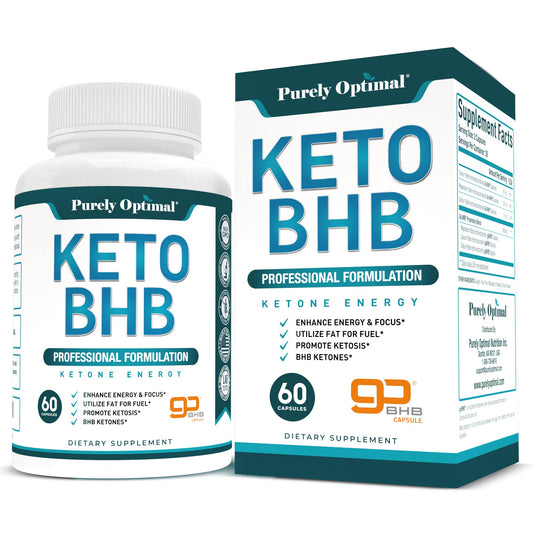 Purely Optimal Keto BHB Exogenous Ketones Supplement - Keto Diet Pills for Ketosis - NutriGlobal