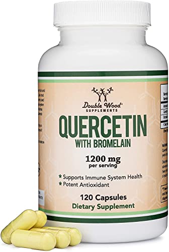 Quercetin with Bromelain - 120 Count (1,200mg Servings) Immune Health Capsules - NutriGlobal