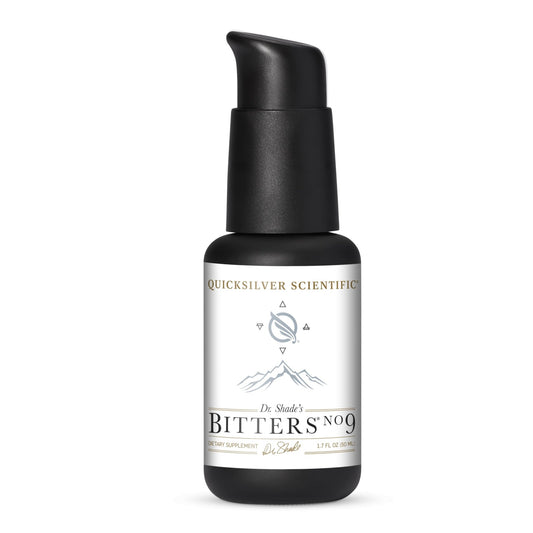 Quicksilver Scientific Dr. Shade's Bitters No. 9 - for Digestion - Fast Acting Liposomal Digestive Bitters with Milk Thistle, Burdock Root & Juniper Essential Oil - Digestive Support (50ml) - NutriGlobal