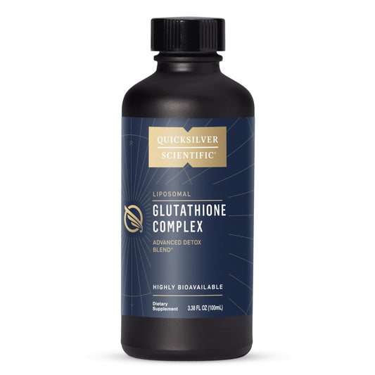 Quicksilver Scientific Glutathione Complex - Superior Absorption Antioxidant Supplement with Liquid Glutathione & Milk Thistle - Vitamin B Complex - Supplement for Daily Use (3.38 fl oz) - NutriGlobal