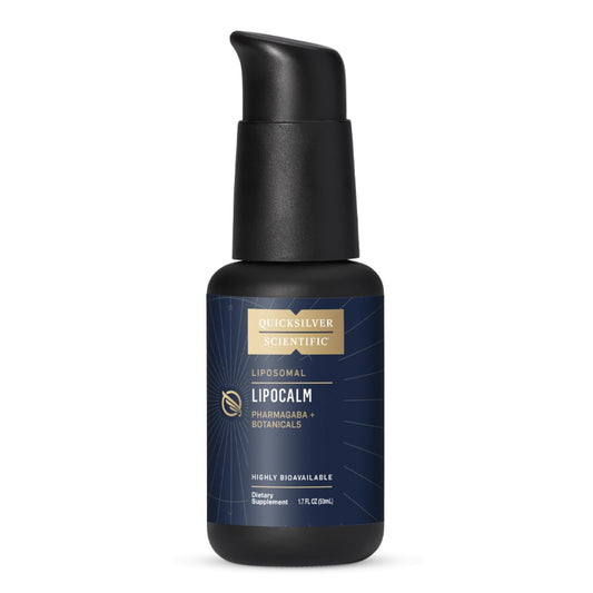 Quicksilver Scientific LipoCalm - Liposomal GABA with Herbs for Relaxation Support - Chamomile, Passionflower Herb & Skullcap Supplement for Peace of Mind & Sleep Calm Support (1.7oz / 50ml) - NutriGlobal