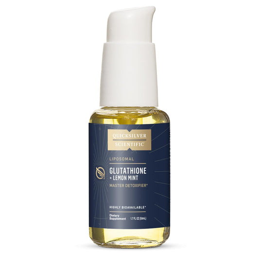 Quicksilver Scientific Liposomal Glutathione - Superior Absorption Oral Glutathione Supplement for Detox & Immune Support - Lemon Mint (1.7 fl oz) - NutriGlobal