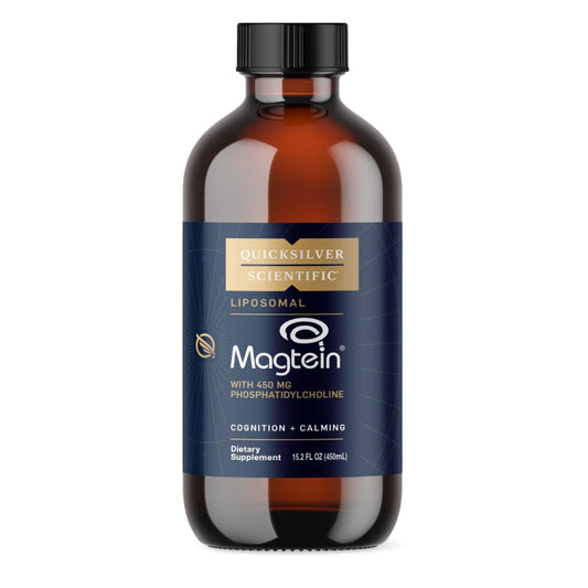 Quicksilver Scientific Liposomal Magtein - Magnesium Supplement for Brain Function Support - Stress, Sleep & Memory Support - Gluten-Free, Sugar-Free & Vegan - 15.2 fl oz (30 Servings) - NutriGlobal