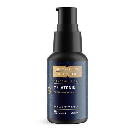 Quicksilver Scientific Liposomal Melatonin - Bedtime, Jet Lag & Immune Support Liquid for Adults - Efficient, Superior Absorption 1mg to Minimize Morning Drowsiness (30 ml) - NutriGlobal
