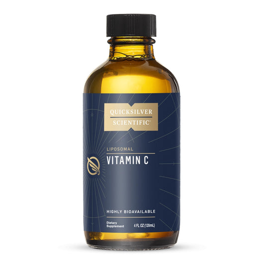 Quicksilver Scientific Liposomal Vitamin C - 1000mg Buffered Liquid Vitamin C Supplement - Immune + Antioxidant Support - Liposomes for Superior Absorption - Vegan + Non-GMO (4oz / 120ml) - NutriGlobal