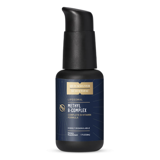 Quicksilver Scientific Methyl B Complex - Liquid Vitamin with Superior Liposomal Absorption of Vitamin B12, Folate, Vitamin B6, Riboflavin, Biotin, Pantothenic Acid, Vitamin B1, Niacin (50 ml) - NutriGlobal