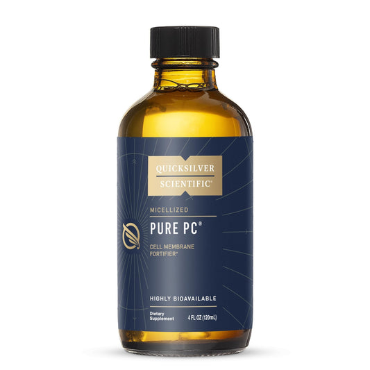 Quicksilver Scientific Micellized Pure PC - Phosphatidylcholine Liquid Supplement to Support Cellular & Liver Health - Superior Liposomal Absorption - Non-GMO Supportive Brain Supplement (4oz /120ml) - NutriGlobal