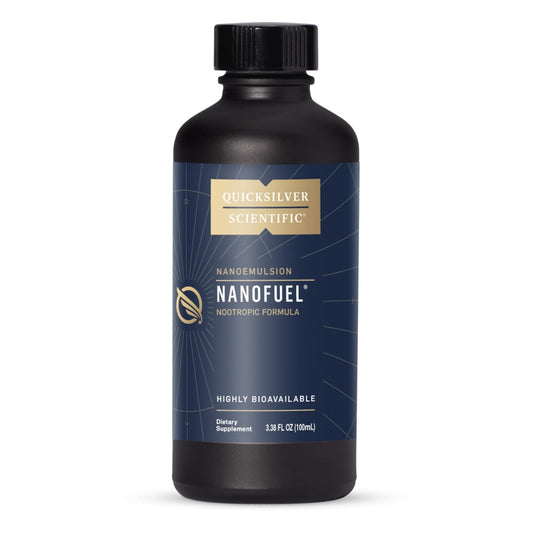 Quicksilver Scientific NanoFuel - Energy Support - Nootropic Formula Designed to Support Focus + Productivity (3.38oz / 100ml) - NutriGlobal