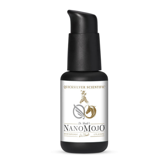 Quicksilver Scientific NanoMojo - Male-Specific Endurance Elixir & Energy Boost Support - 19 Herbs Including Epimedium for Men, Rhodiola Extract, Herbal Ginseng, and Adaptogenic Herbs (1.7oz / 50ml) - NutriGlobal