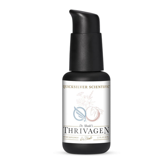 Quicksilver Scientific Thrivagen - Women's Health Supplement with 15 Energy, Hormone Balance & Adrenal Support Botanicals - Adaptogenic Herbs with Shatavari, Rhodiola & Maca Root (1.7oz / 50ml) - NutriGlobal