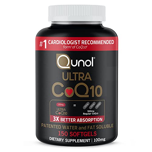 Qunol Ultra CoQ10 100mg Softgels- 3X Better Absorption Coenzyme Q10 Supplements - NutriGlobal