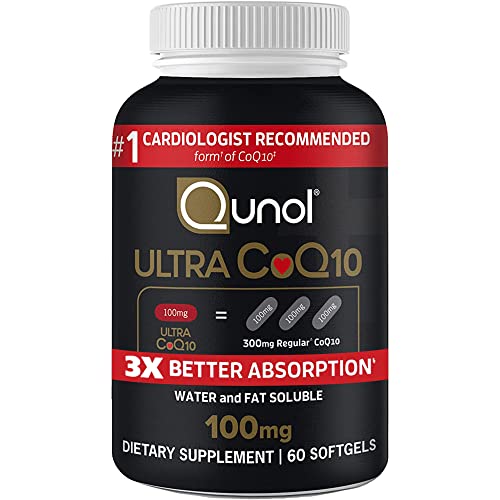 Qunol Ultra CoQ10 100mg Softgels- 3x Better Absorption Coenzyme Q10 Supplements - NutriGlobal