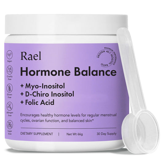 Rael Hormone Balance for Women, Myo Inositol Powder - Myo-Inositol & D-Chiro Inositol - NutriGlobal