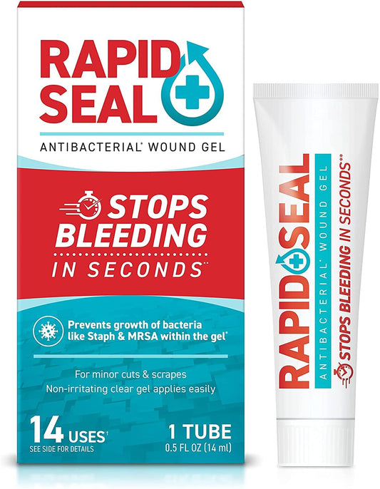 Rapid-Seal Wound Gel (1 Count) | Stops Bleeding in Seconds, Ideal for Cuts - NutriGlobal