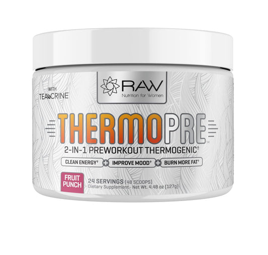 RAW Synergies Pre Workout Thermogenic Fat Burner Powder for Women and Men, - NutriGlobal