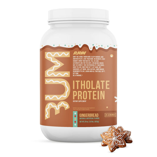 RAW Whey Isolate Protein Powder, Gingerbread (CBUM Itholate Protein) - 100% Grass - NutriGlobal